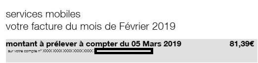 Date et contenu de votre 1ère facture